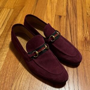 Gucci Jordaan suede loafers